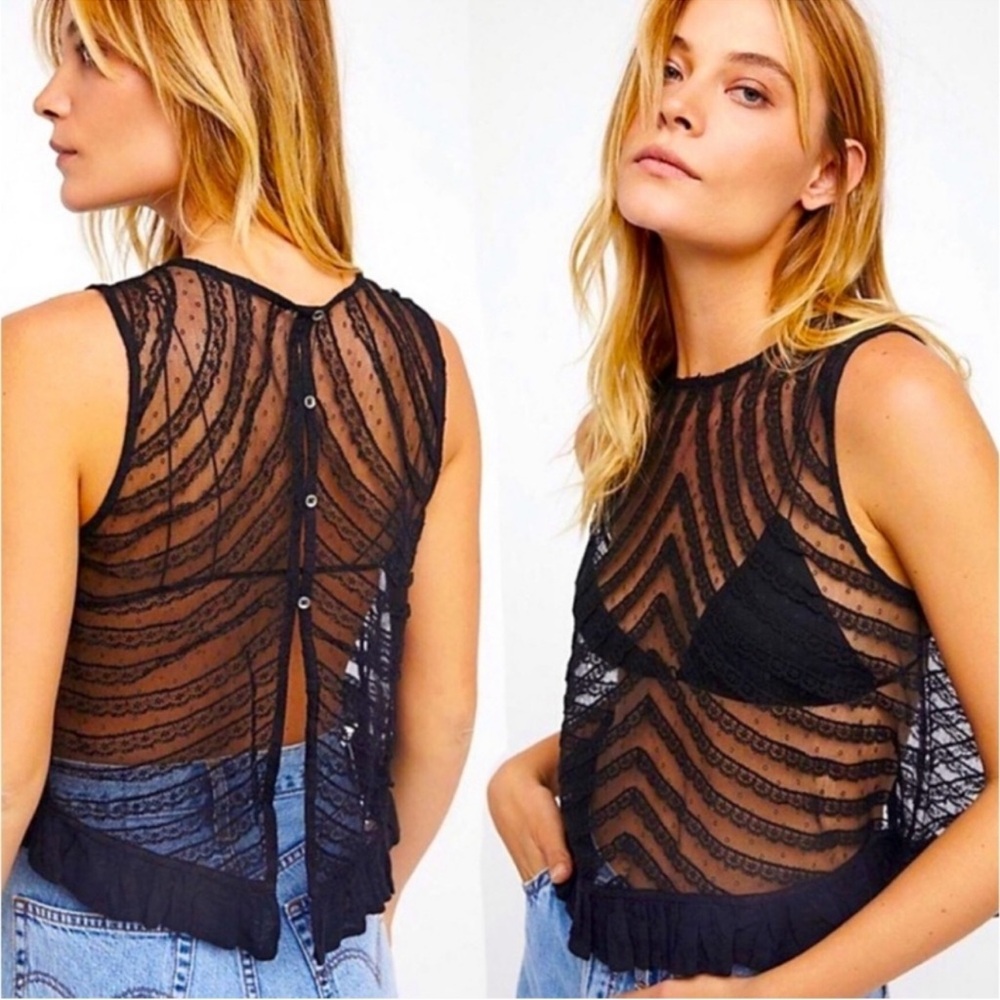 Free People | She’s A Doll Sheer Top
